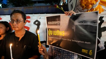 Murió en prisión la activista tailandesa que pedía reformas a la monarquía: realizaba una huelga de hambre