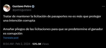 El presidente Petro indicó que