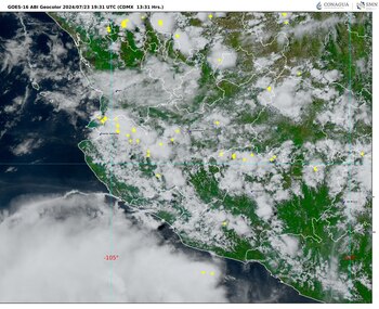 Imagen 2: GOES-16 ABI, GEOCOLOR