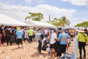 Asistencia humanitaria en Necoclí