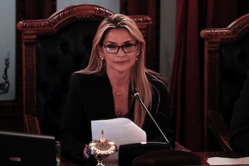 La senadora boliviana Jeanine Anez (REUTERS/Carlos Garcia Rawlins)
