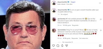 El cantante lamentó la muerte