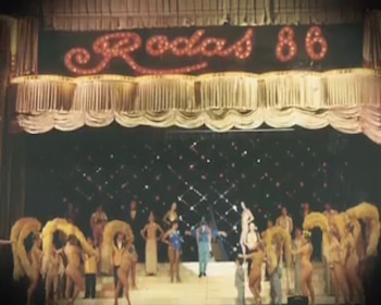 Flavia Palmiero en el impactante Circo Rodas en 1986