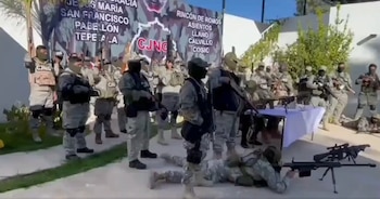 Los supuestos sicarios colocaron una