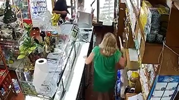 El video de una comerciante