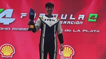 El adolescente consiguió el podio