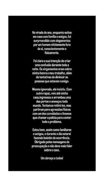 El comunicado de Eros Mancuso