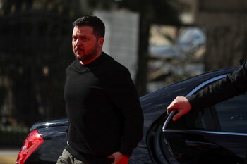 El presidente de Ucrania, Volodimir