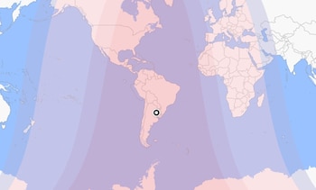 Toda Sudamérica tendrá una vista privilegiada del eclipse lunar