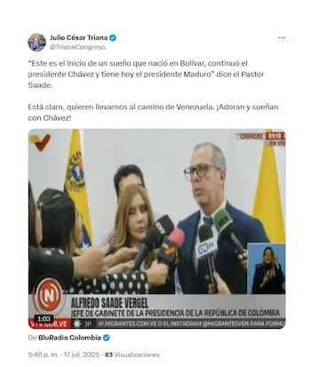 El representante Julio César Triana,