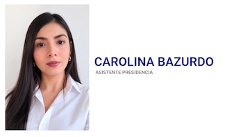 Carolina Bazurdo ya figura en la página de Defensores de la Patria como asistente de Presidencia - crédito captura de pantalla Defensores de la Patria/Sitio web