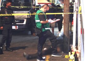 Fue auxiliado por paramédicos de