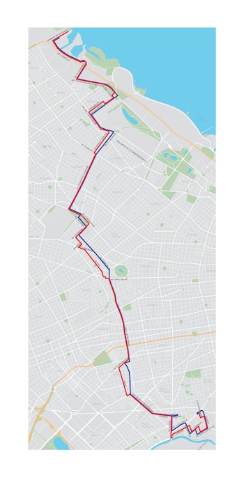 El recorrido del nuevo ramal