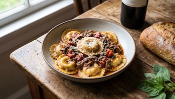 Receta de ravioles de cordero caseros, rápida y fácil