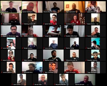 Jugadores y entrenadores de inferiores