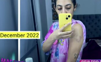 Paola Ampuero difundió en 'Magaly TV La Firme' la pruebas de la agresión que sufrió de manos de Bryan Torres.