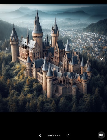 Castillo Hogwarts en el valle
