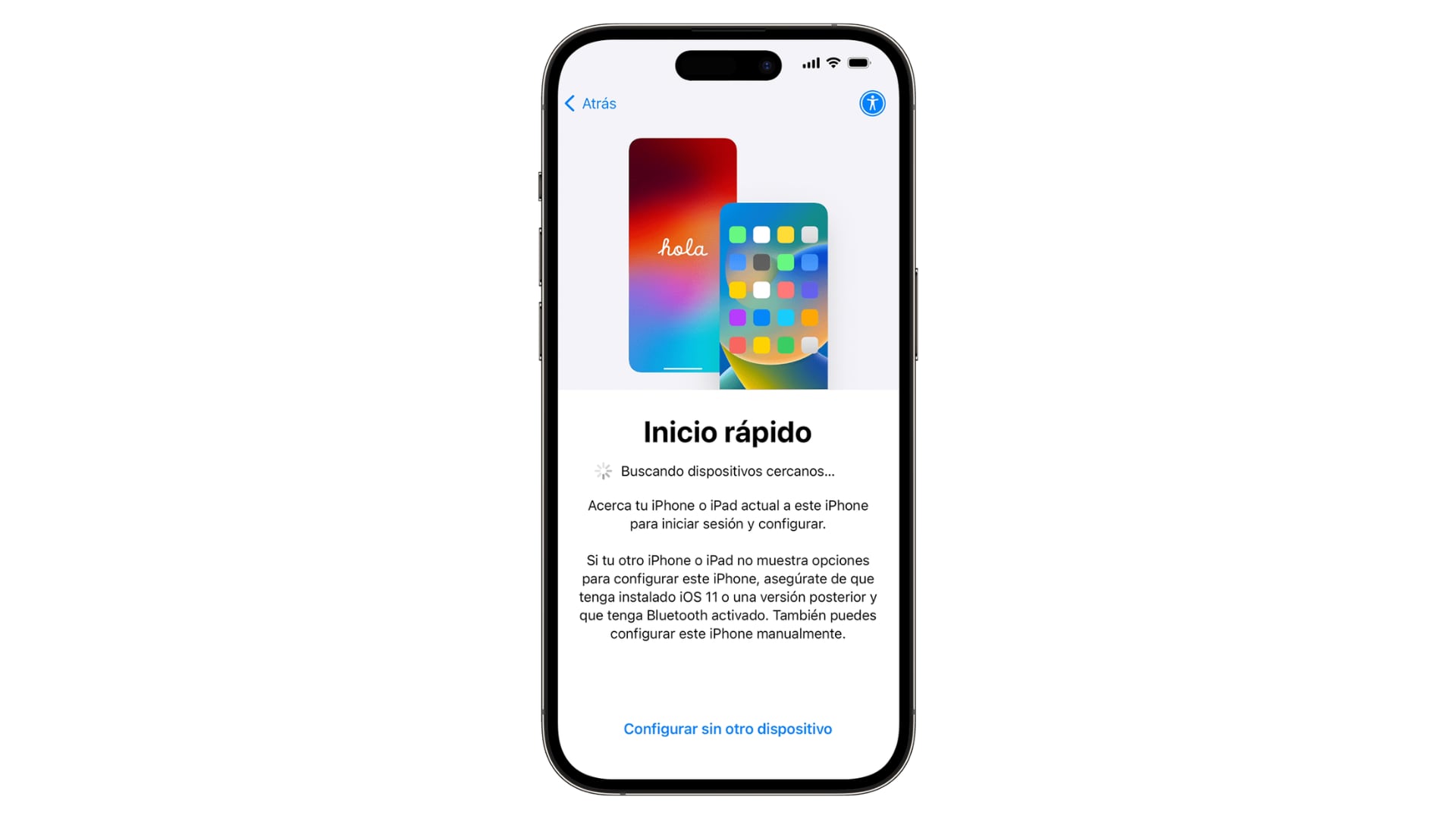 Inicio rápido permite migrar datos de manera inalámbrica entre dos dispositivos Apple compatibles. (Apple)