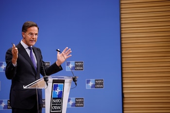 Según Mark Rutte, secretario general de la OTAN, la Cumbre del próximo año será fundamental para el debate sobre el aumento presupuestario. (REUTERS/Johanna Geron)