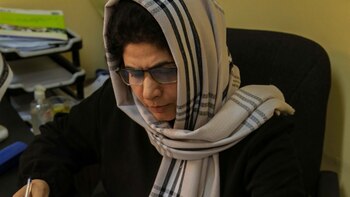 Malalai Faizi trabajando (EFE)