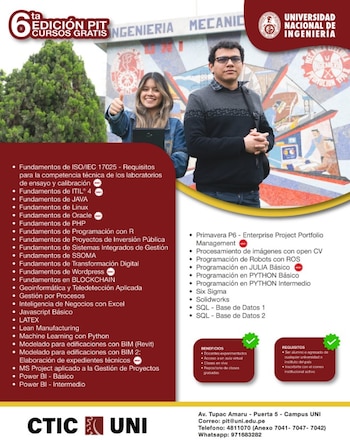 Los interesados pueden inscribirse desde