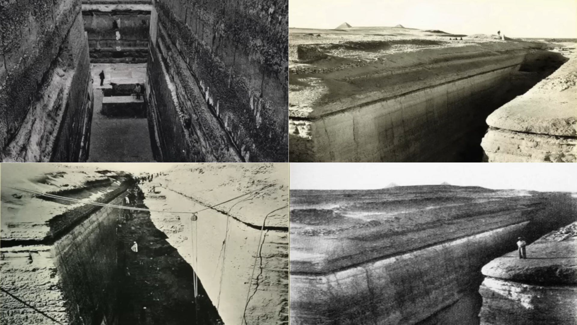 Las fotografías históricas tomadas por Alessandro Barsanti son la principal fuente visual sobre el “Área 51 de Egipto” (Captura/YouTube)