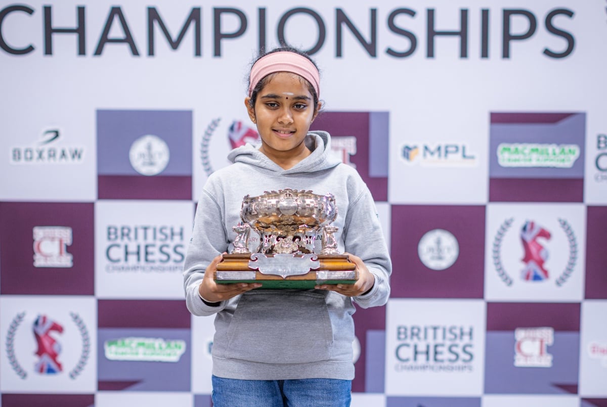 La ajedrecista británica de 11 años completó su tercera norma femenina durante la Olimpiada de Samarcanda (Federación Internacional de Ajedrez (FIDE))