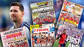“Superestrellas” y “El mundo es nuestro”: las tapas de los diarios tras la final del Mundial que España le ganó a la Argentina