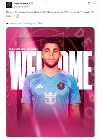 El posteo del Inter Miami