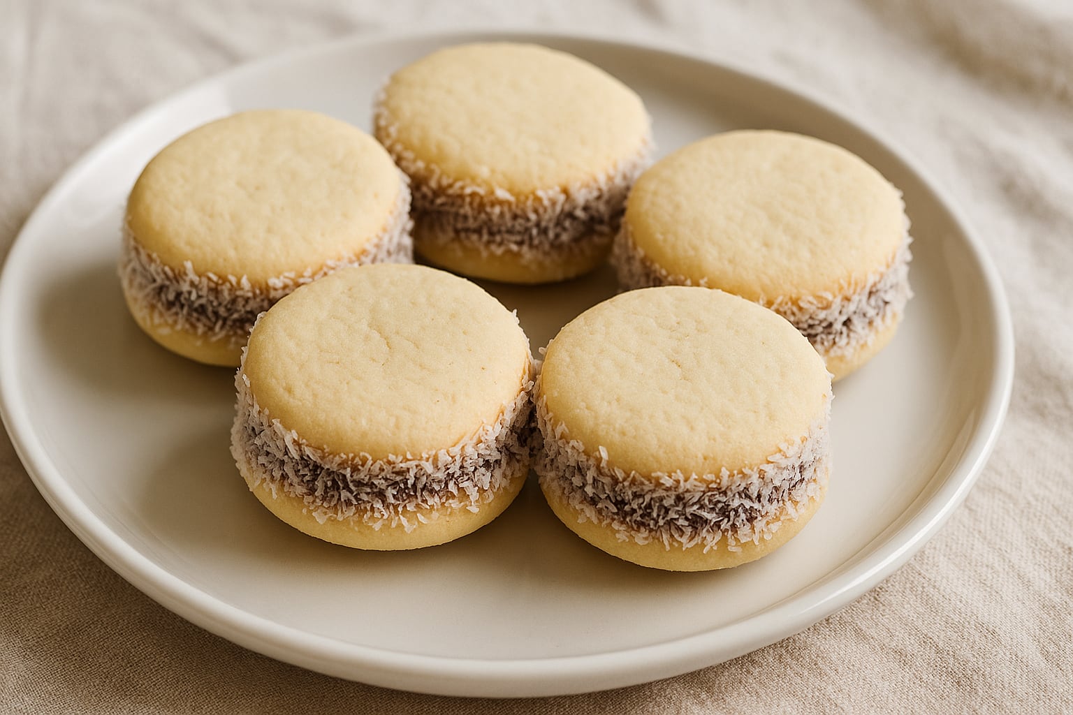 La receta clásica de alfajores de maicena con dulce de leche repostero rinde doce unidades medianas (Imagen Ilustrativa Infobae)