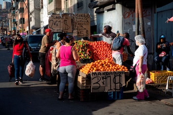 Vista de una venta de