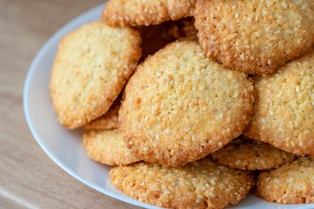 Receta de galletas de sésamo