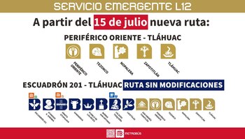 Nueva Ruta del servicio de
