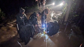 Un deslizamiento fue reportado en el sector de Chancaya, departamento de Yoro, tras las fuertes precipitaciones. (Foto: Redes sociales / Cortesía)