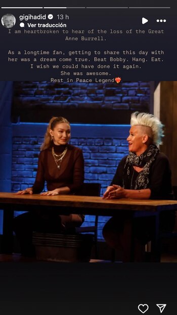 La modelo Gigi Hadid compartió