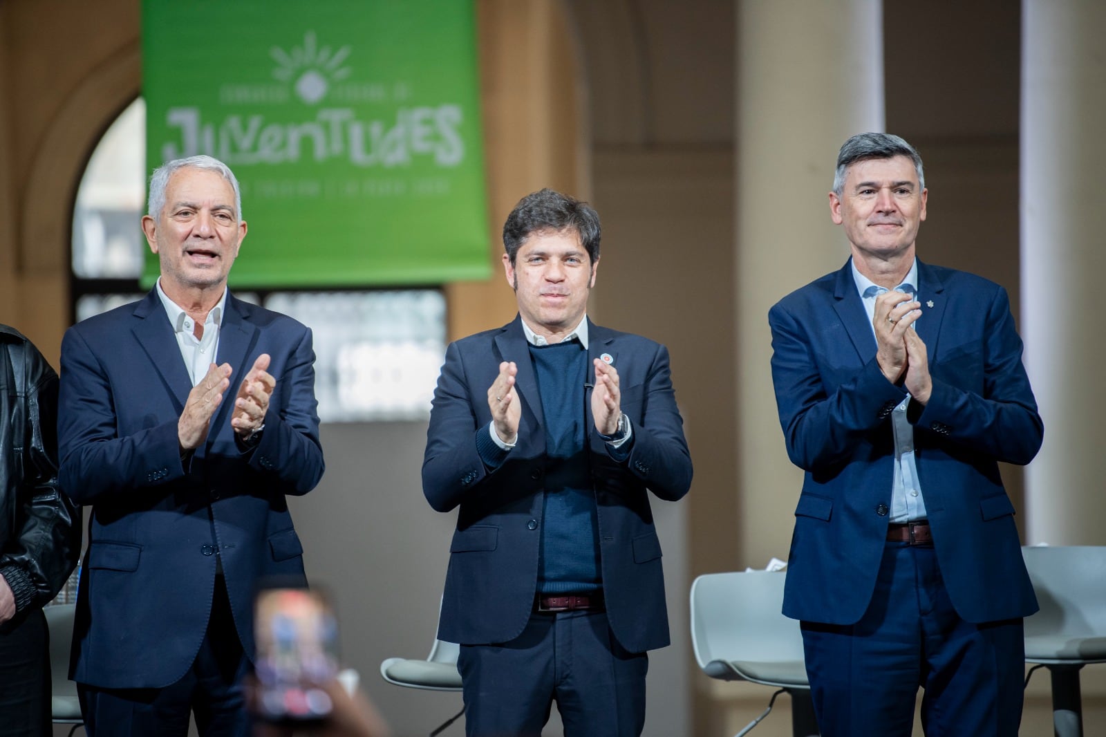 Axel Kicillof, Daniel Passarini y Julio Alak