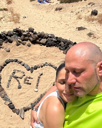 Rosa López y su novio