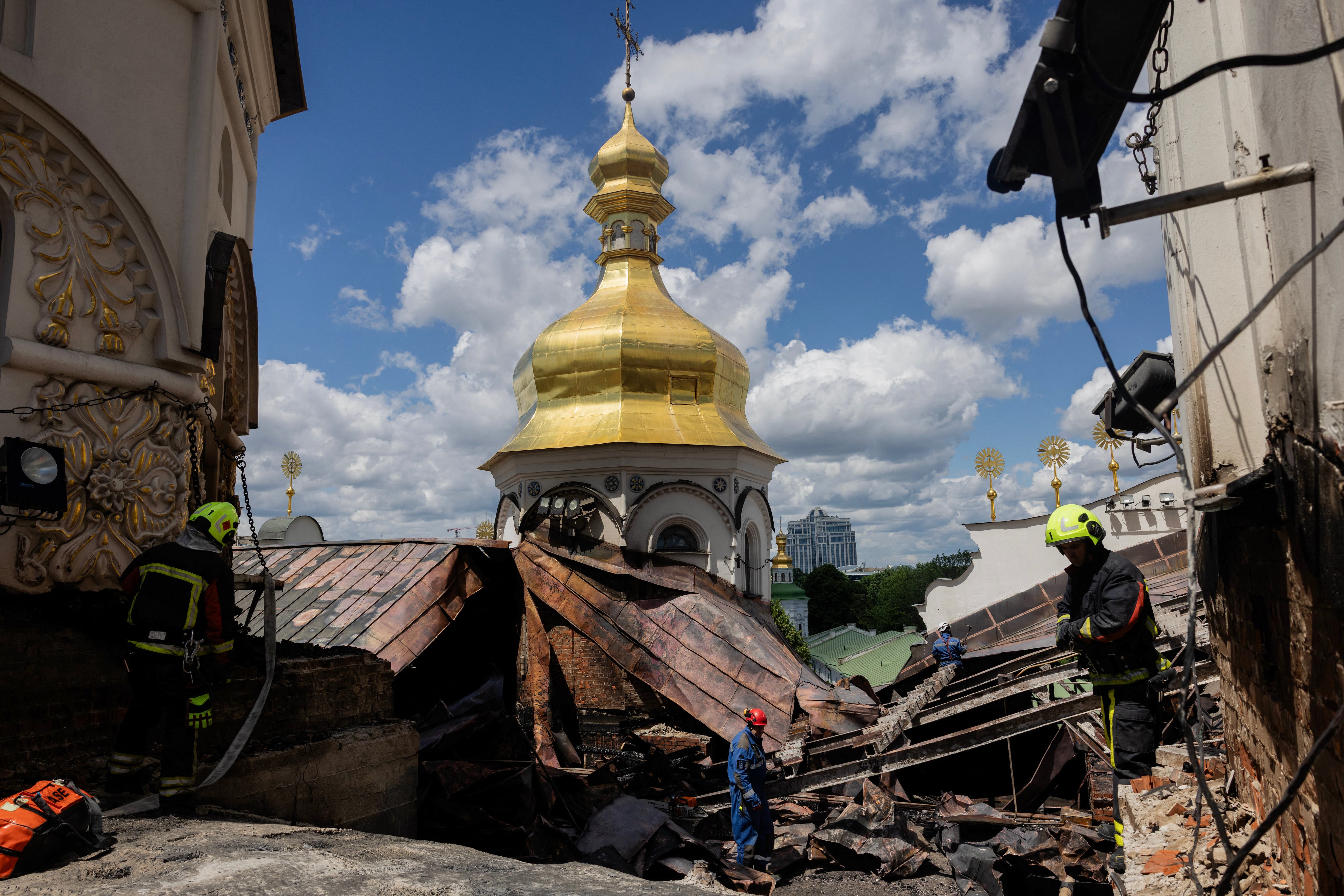La Iglesia Ortodoxa de Ucrania se separó del patriarcado de Moscú en 2022, tras la invasión rusa. El gobierno ucraniano prohibió la rama rusa de la Iglesia dos años después. (Tetiana DZHAFAROVA / AFP)