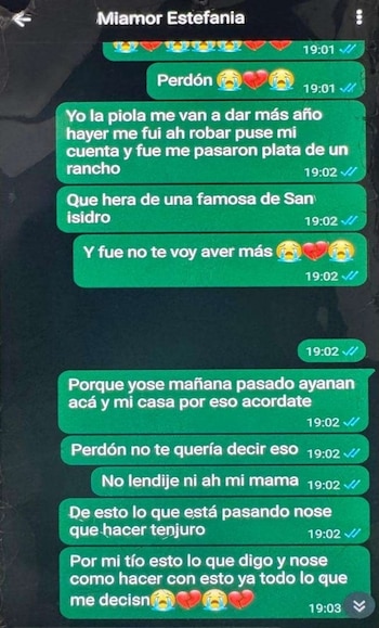 El chat con su ex