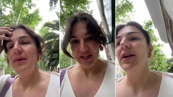 La joven, aún en estado