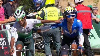 Nairo Quintana sufrió en la