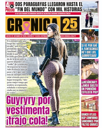 La tapa de Crónica en Paraguay con la polémica por un código de vestimenta