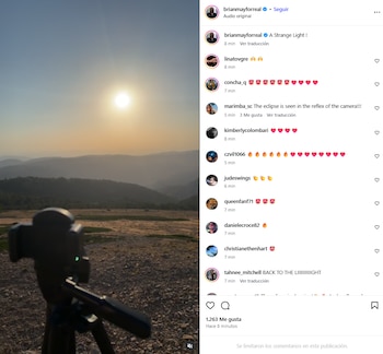 Brian May alerta sobre los riesgos de mirar el eclipse solar sin protección