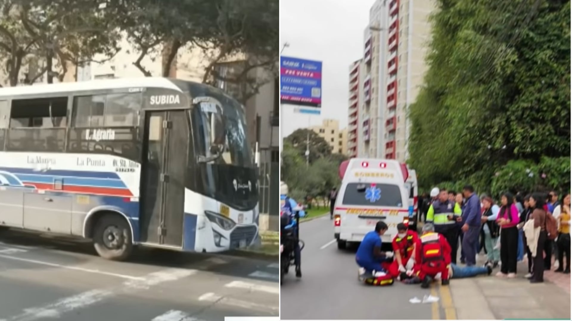 Un viaje al trabajo terminó en tragedia: joven cayó de un bus en movimiento en Jesús María y ahora lucha por su vida