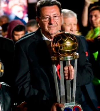 Durante un homenaje con la