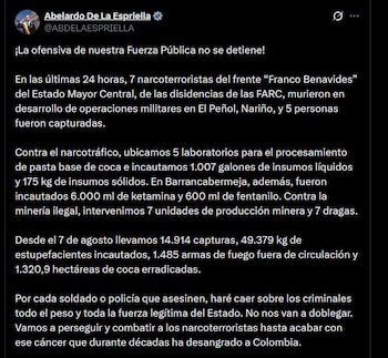 Abelardo de la Espriella - crédito @ABDELAESPRIELLA/X