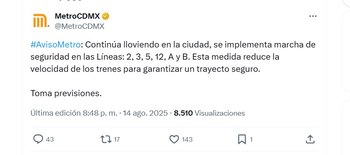 (X/ @MetroCDMX)