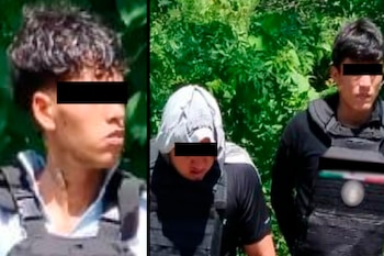 Tres personas fueron detenidas durante el operativo realizado al sur de Mazatlán. (X @GilmarR41582838)