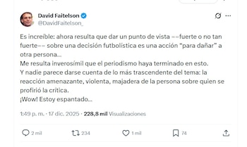 Faitelson reaccionó a las críticas