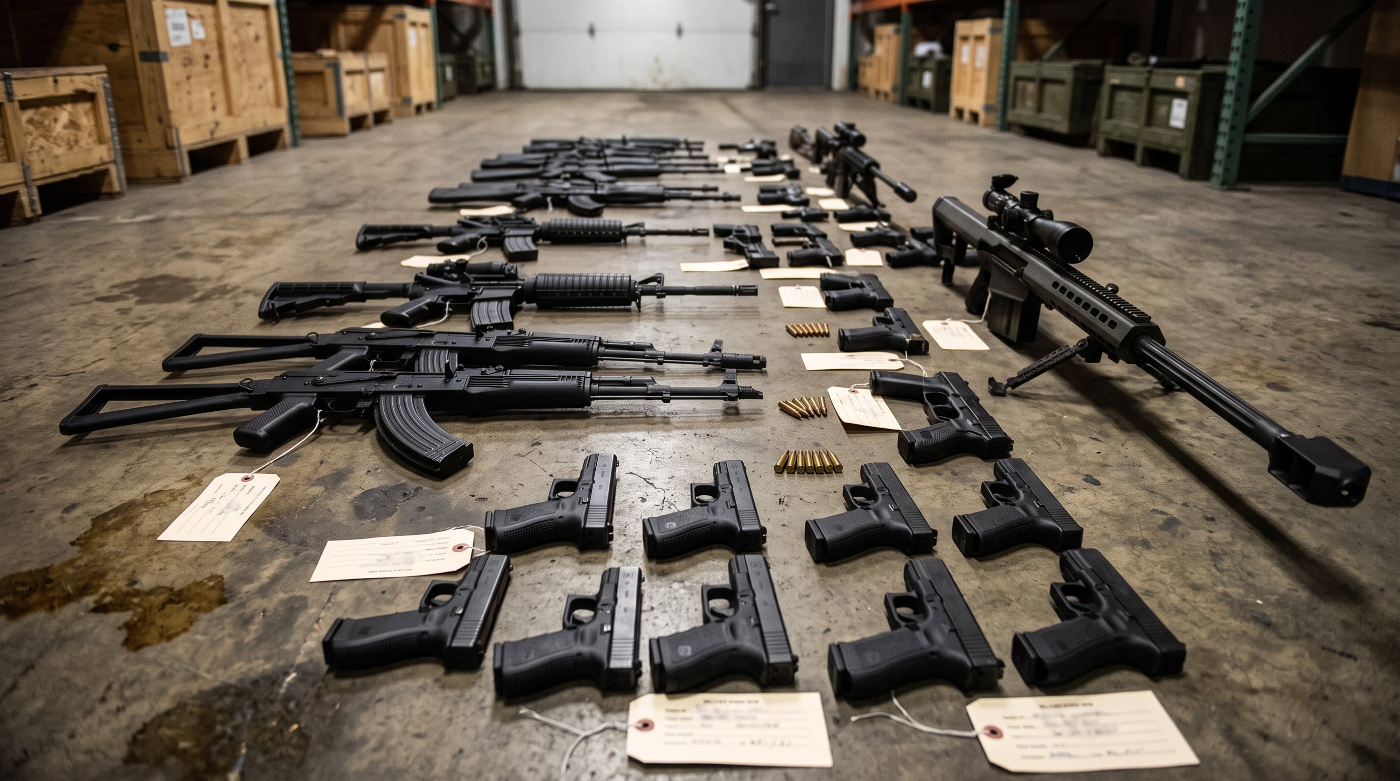 En armas cortas decomisadas, el calibre 9 milímetros dominó con 2 mil 147 piezas, principalmente en pistolas. (Imagen Ilustrativa Infobae)